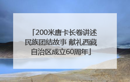 200米唐卡长卷讲述民族团结故事 献礼西藏自治区成立60周年
