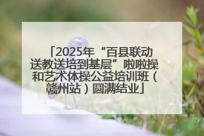 2025年“百县联动送教送培到基层”啦啦操和艺术体操公益培训班（赣州站）圆满结业