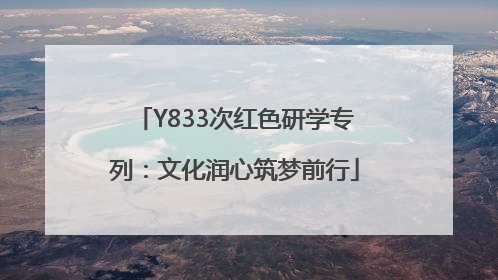 Y833次红色研学专列：文化润心筑梦前行